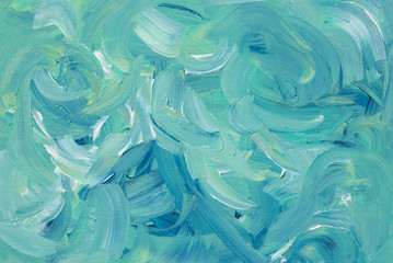 This original improvisational painting was done in acrylic on canvas. Its energetic brushstrokes...