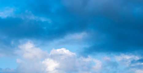 beautiful blue sky with clouds background.Sky clouds.