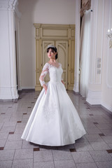 Beautiful bride in wedding dress