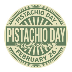 Pistachio Day rubber stamp