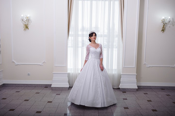 Beautiful bride in hall