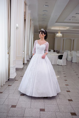 Beautiful bride in hall