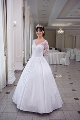 Beautiful bride in hall