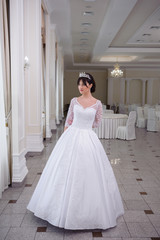 Beautiful bride in hall