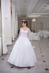 Beautiful bride in hall