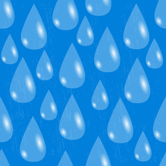 World Water Day. Water drops. Seamless Pattern