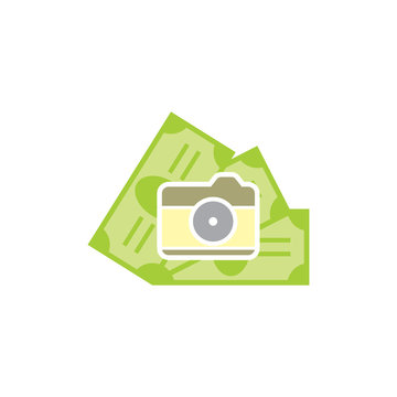 Camera Money Logo Icon Design