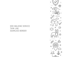 Obraz premium Pet care seamless border