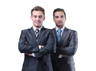 two young employees of the company