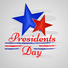 Obraz premium illustration of USA Presidents Day background 