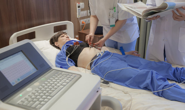 Cardiograph Sensors Hospital Patient