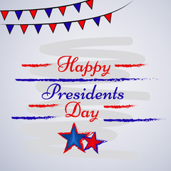 illustration of USA Presidents Day background 