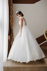 Fototapeta na wymiar Beautiful bride in wedding dress