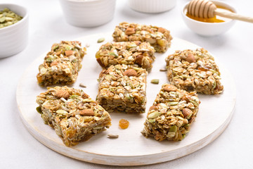 Healthy granola bar.