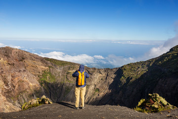Hike to volcano