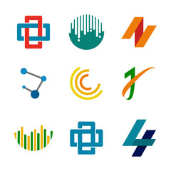 Abstract Corporate Symbols Design Set