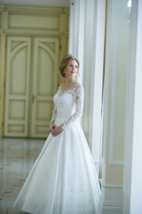 Beautiful bride in wedding dress