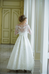 Beautiful bride in wedding dress