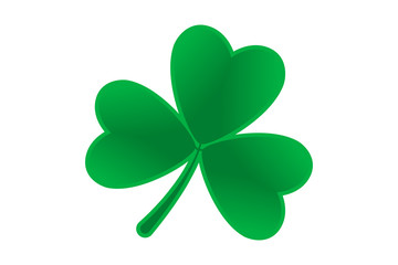 Shamrock, green leaf of clover, symbol of Ireland