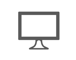 Computer screen, laptop and desktop monitor symbol