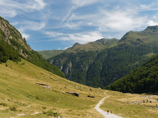 Fototapeta na wymiar Orlu natural reserve, Pyrenees, France