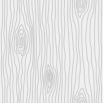 Wood grain texture. Seamless wooden pattern. Abstract line background. Vector illustration