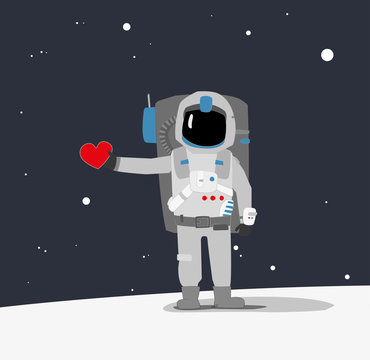 simple minimalistic Astronaut character