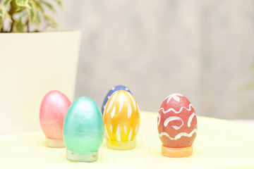 easter eggs. easter concept. 