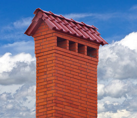 big brick smokestack