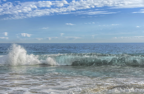 Waves crashing on beach, Perth, Western Australia, Australia