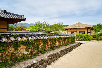 Fototapeta na wymiar view of Seonbichon traditional village. Yeongju-si, Korea.