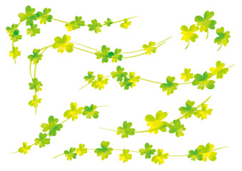 クローバー ライン フレーム 素材