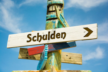 Schild 282 - Schulden