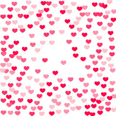 Heart confetti background.