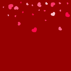 Heart confetti background.