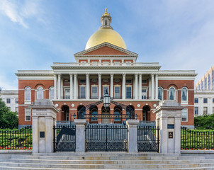 Naklejka na ściany i meble Massachusetts State House in Boston