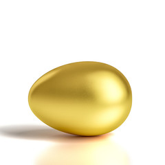 golden egg on white