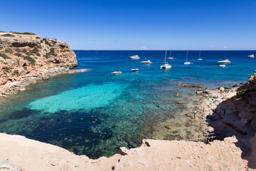 formentera, baleares, cala en baster