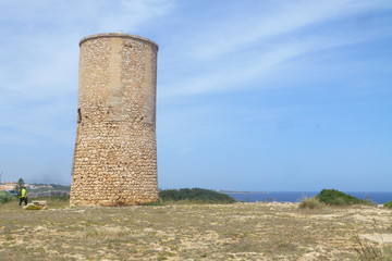 Naklejka premium Port de Manacor/Porto Cristo,localidad situada en el levante de Mallorca,Islas Baleares (España)