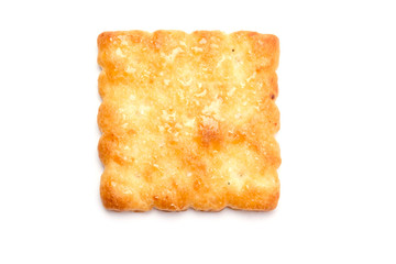 Cracker isolated on white background
