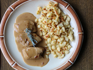 Schweinefilet mit spätzle