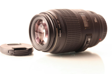 Lens on white background