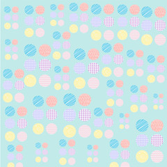 Vector of Circle pattern pastel design wallpaper