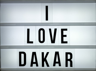 Light box love Dakar