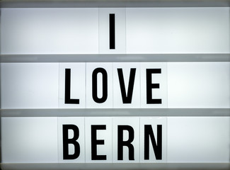 Light box love Bern