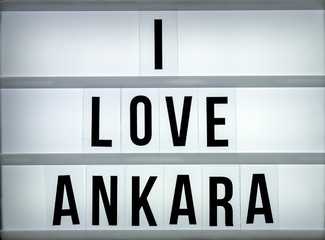 Light box love Ankara