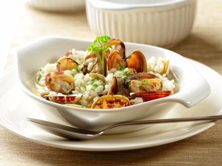 Risotto with clams