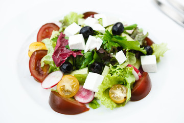 Salad with feta cheese