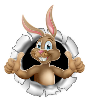Thumbs Up Easter Bunny