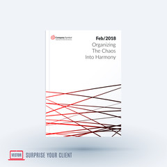 Design of brochure, abstract annual report, cover modern layout